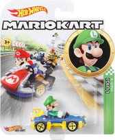 Hot Wheels Mario Kart Replica Diecast Luigi, Mach 8