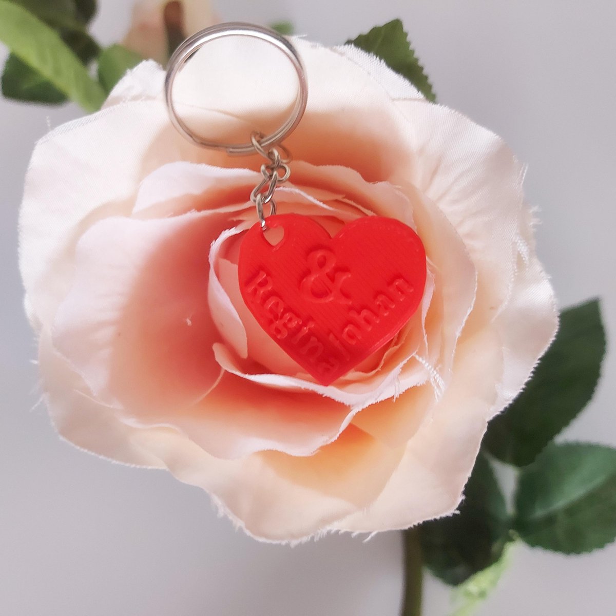 KDootje Valentijns sleutelhanger met namen
