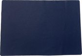 Xapron leren placemat Bovine - Set van 4 stuks - Kleur Navy (donkerblauw) - 43 x 30 cm - Handgemaakt