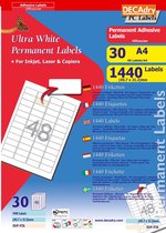 Decadry Etiketten / Labels 45.7 x 21.2 mm