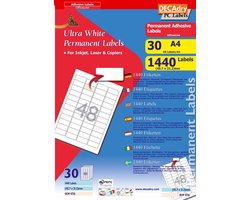 Decadry Etiketten / Labels 45.7 x 21.2 mm