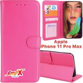 EmpX Telefoonhoesje - Book Case - Geschikt Voor Apple IPhone 11 Pro Max - Roze