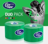 CureTape® Classic voordeelset - Groen - 2 rollen - Kinesiotape - 5cm x 5m