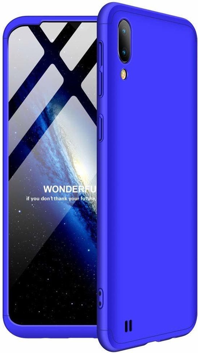 360 full body case Geschikt voor Samsung Galaxy M10 - blauw