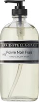 Marie-Stella-Maris Hand & Body Wash - Poivre Noir Frais - Handzeep - Douchegel - Hydraterend - 470 ml