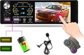 TechU™ T40 Autoradio 1 Din 4.1inch + Afstandsbediening en Stuurwielbediening – Bluetooth – USB – AUX – SD – FM radio – Handsfree bellen – Autoradio met scherm – Stembediening
