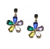 Oorbellen bloem | geel | lila | wit | lente | zomer