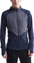 Craft Craft Charge Hooded Sportvest - Maat XXL  - Mannen - donkerblauw/donkergrijs