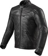 REV'IT! Sherwood Black Leather Motorcycle Jacket 50