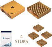 Sandesen® 4 stuks 40mm geschikt voor Makerbot Heatsink Kit 40x40x11mm  Aluminium Peltier Koeler  voor 3D Printers