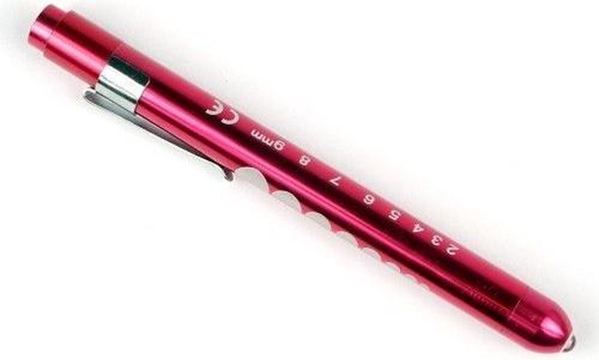 SPECIAL LED ooglamp penlight Roodkleurig, inclusief batterijen