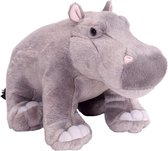 Wild Republic knuffel - nijlpaard - grijs - 30 cm