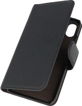 DiLedro Defender Echt Leren Wallet iPhone X / Xs Hoesje - Black