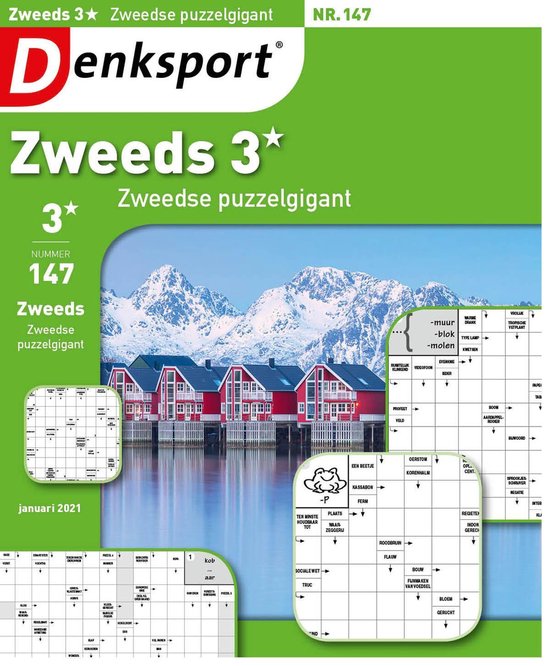 Denksport puzzelboek Zweeds 3* puzzelgigant editie 147 | bol.com
