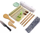 Sushi Maker| Sushi Set | Sushi Bazooka | Sushi Mat l 14-delig | Sushi kit Incl. 3 Chopsticks