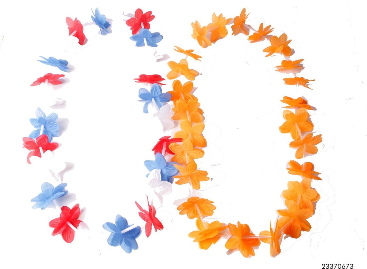 Svenska Living - Hawaii Slingers WK - Koningsdag - Wereld Kampioenschap - Oranje. Wit. Rood en Blauw - 48 Stuks