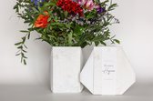 Papieren vaas waterdicht - Marble - set van 5 stuks