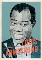 Celebrity Poster - Louis Armstrong - Wandposter 60 x 40 cm
