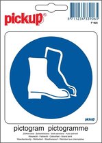 Pickup Pictogram 10x10 cm - Veiligheidsschoenen dragen