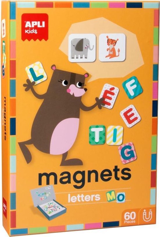 Afbeelding van het spel Apli Kids Magneetspel Letters - Leer lezen en spellen