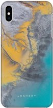 Lushery Hard Case voor iPhone Xs Max - Azure Shore