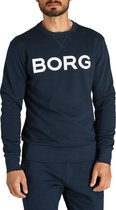 Björn Borg Logo Crew Night Sky - heren sweater maat L