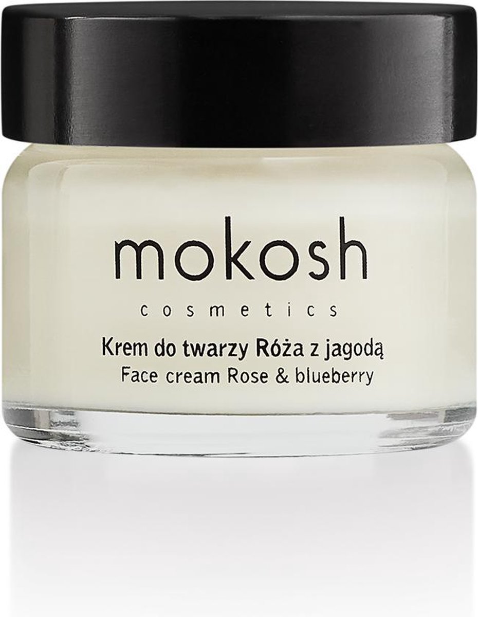 Mokosh | Firming anti-aging face cream Rose & blueberry | Natuurlijke Gezichtscréme | Verzorgend | Anti-rimpels | Hydraterend | Veganistisch | Natuurlijke ingrediënten | Droge Huid | 15ml
