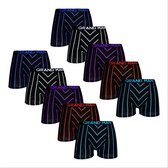 GRAND MAN Katoenen Boxershorts 10-pack Streepjes - Maat M