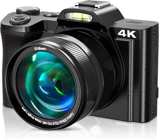 rekenkundig fundament Bestaan 4k Digitale Camera - Video Camera - Ultra HD 48 Megapixels - 3.5 Wifi -  Touchscreen -... | bol.com
