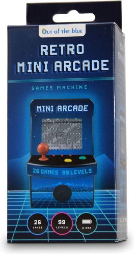 Thumbnail van een extra afbeelding van het spel MikaMax - Mini Arcade Machine - 2,5 inch kleurendisplay - 300 vooraf geladen spellen