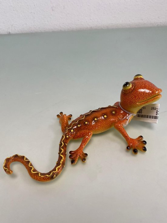 Muurdecoratie voor huis of tuin: gedetailleerde oranje salamander - 1 stuk  | bol.com