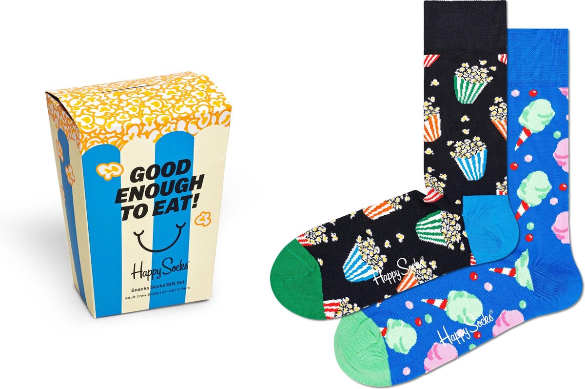 Happy Socks XSNA02-6300 Snacks 2-pack Gift Box - Maat 41-46