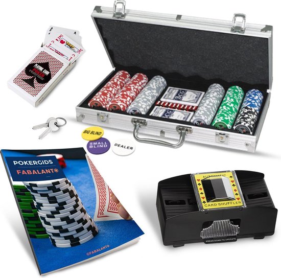 Bol Com Pro Pokerset 300 Inclusief Kaartschudmachine Inclusief Pokergids Inclusief