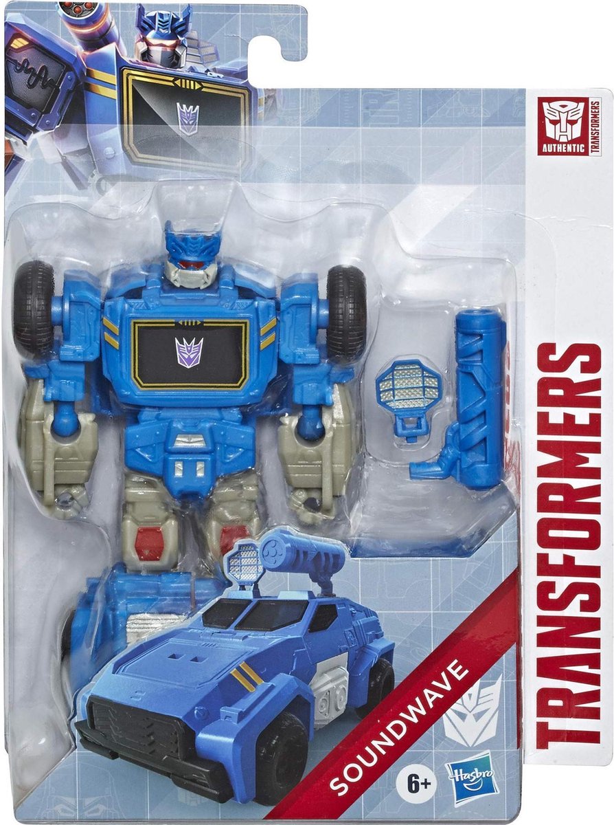 Hasbro Transformers Autobot Soundwave Blauw - Transformeerbaar - 17 Cm ...