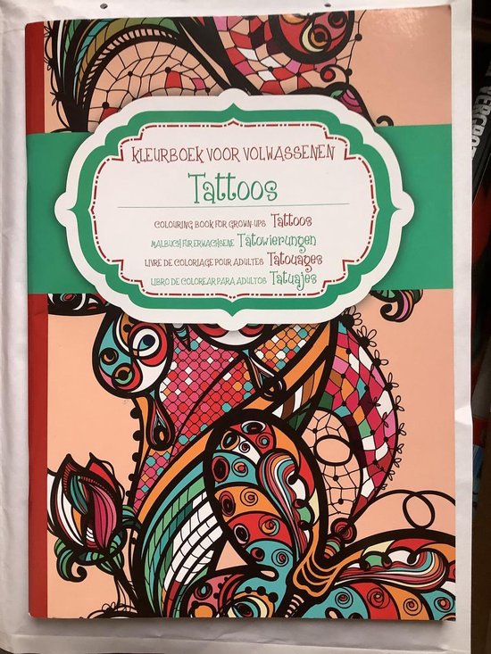 Kleurboek voor volwassenen, Tattoos | 8711851193101 | Boeken | bol.com