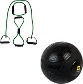 Tunturi - Fitness Set - Tubing Set Groen - Slam Ball 5 kg