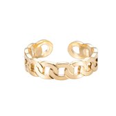 Ring Vergrendelen Roestvrij Staal  - 14K Gold Plated - Dames Sieraden