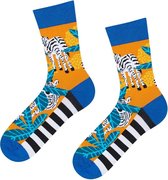 vrolijke sokken Zebra maat 40 - 45