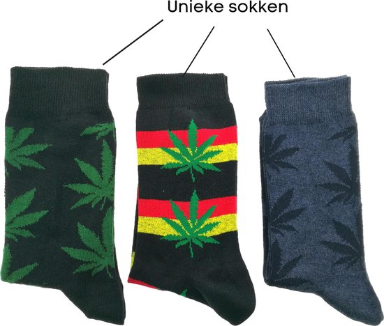 Wiet Sokken Set in Geschenkverpakking - 3 paar heren 40-46 sokken -  Wietsokken -... | bol.com