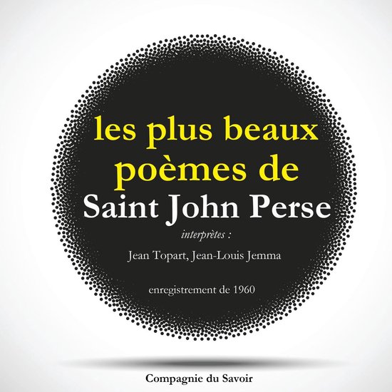 Les plus beaux poèmes de Saint John Perse - cover