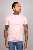 2Legare Logo Embroidery T-shirt Light Pink/ White - S