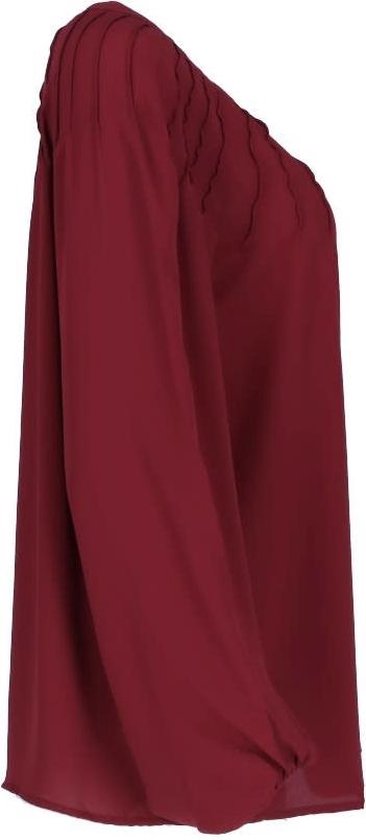 ik ben verdwaald Zeker klein Blouse Bordeaux | bol.com