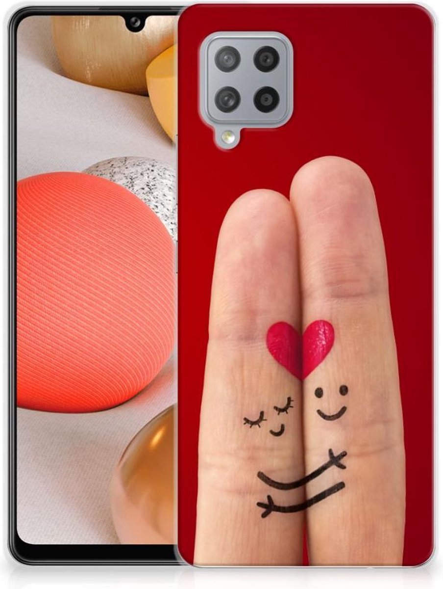 Samsung Galaxy A42 Silicone Back Cover Liefde - Origineel Romantisch Cadeau