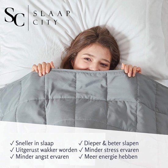 Slaapcity® Verzwaringsdeken 7 KG - Weighted Blanket - Verzwaarde Deken - Incl 5 jaar garantie - Anti Stress