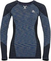 Odlo Thermoshirt Womens Crew Neck Blackcomb - Blue Print  Extra Large