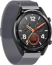 Milanees Smartwatch bandje - Geschikt voor  Huawei Watch GT Milanese band - space grey - 42mm - Horlogeband / Polsband / Armband