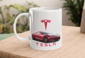Mok Tesla rood - afbeelding auto