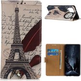 Samsung Galaxy A12 Portemonnee Hoesje Eiffeltoren Print