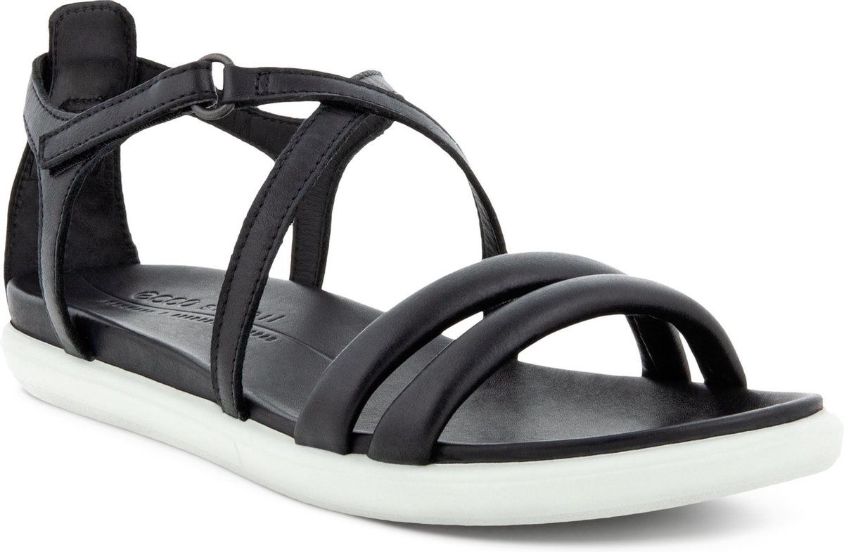 Ecco Simpil leren dames sandalen - Zwart - Maat 37 - Echt leer | bol.com
