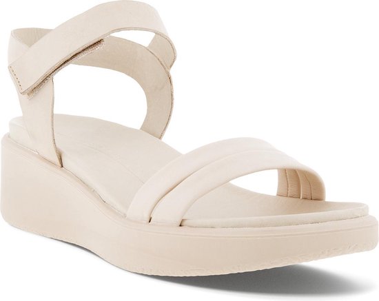 verdieping enkel Grote hoeveelheid Ecco Flowt Wedge LX sandalen met sleehak beige - Maat 38 | bol.com